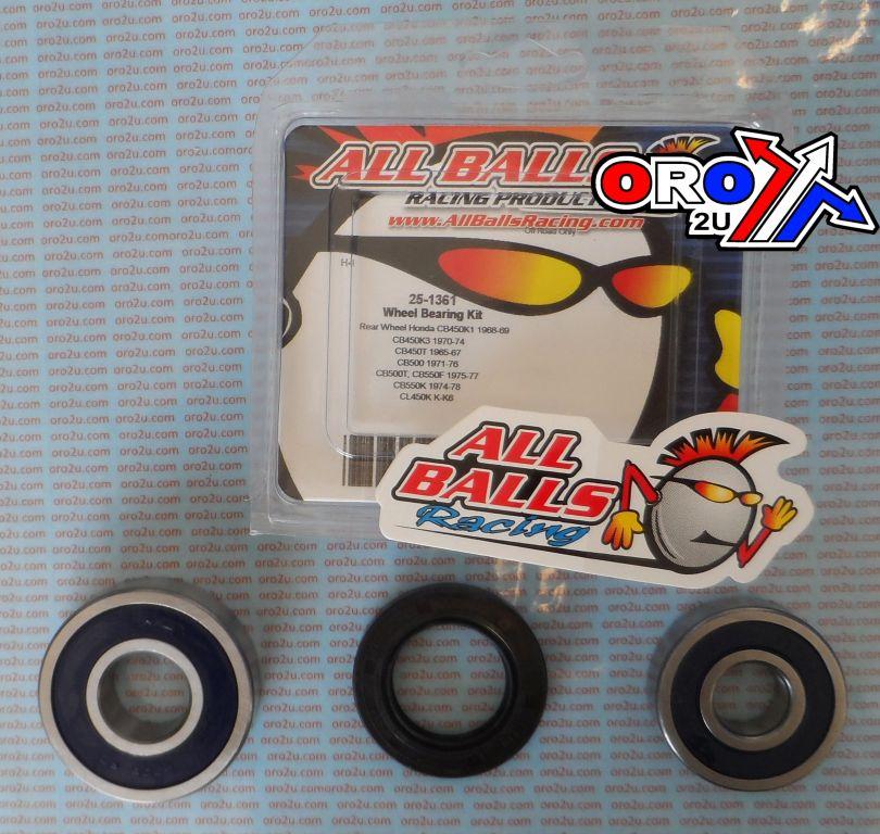 WHEEL BEARING KIT REAR 65-78 HON CB/CL 450-550, ALLBALLS 25-1361 ROAD