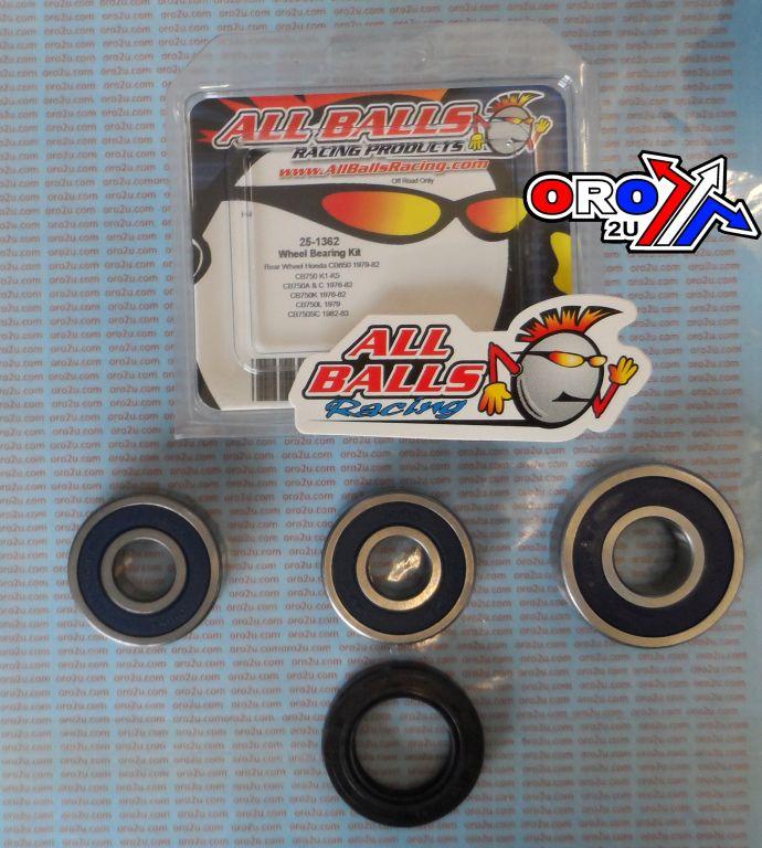 WHEEL BEARING KIT REAR 69-83 HON CB650/750, ALLBALLS 25-1362 ROAD