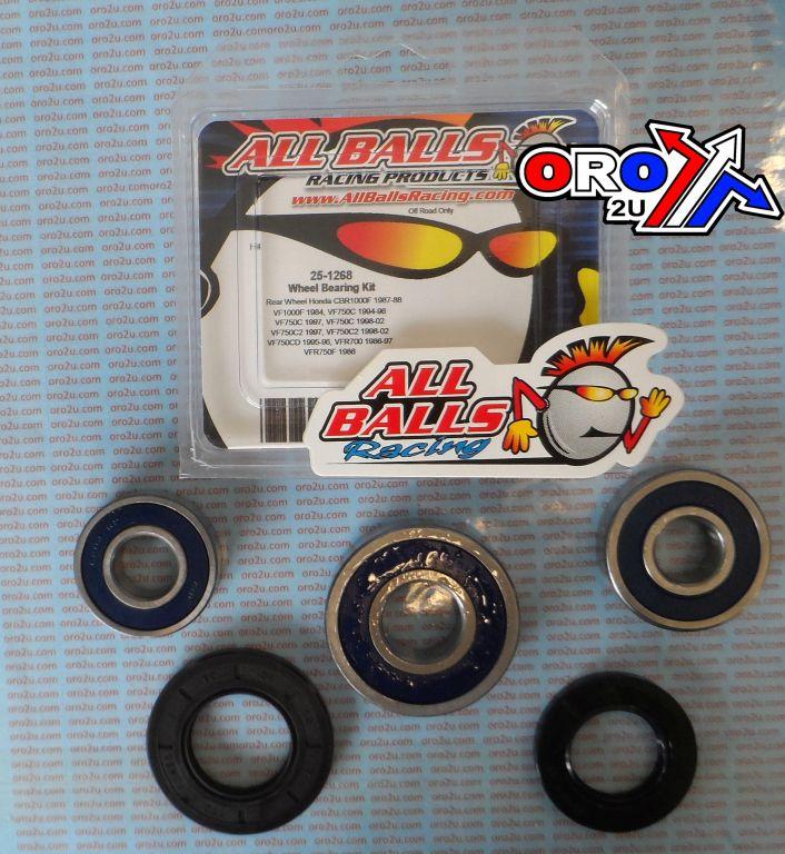 WHEEL BEARING KIT REAR 84-11 HON CBR/VF/VFR/XL 750-1000, ALLBALLS 25-1268 ROAD