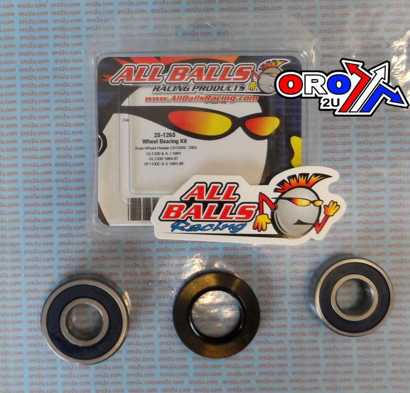 WHEEL BEARING KIT REAR 83-87 HON CB/GL/VF 1000-1200, ALLBALLS 25-1265 ROAD