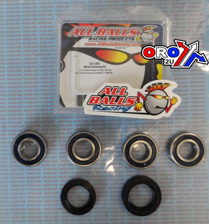 WHEEL BEARING KIT FRONT 01-17 HON GL1800 GOLDWING, ALLBALLS 25-1381 ROAD