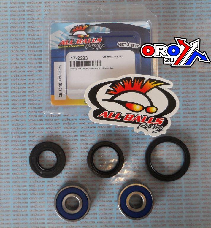 WHEEL BEARING KIT FRONT 80-09 KAW EN/KZ/VN/ZG/ZL/ZX, ALLBALLS 25-1310 ROAD