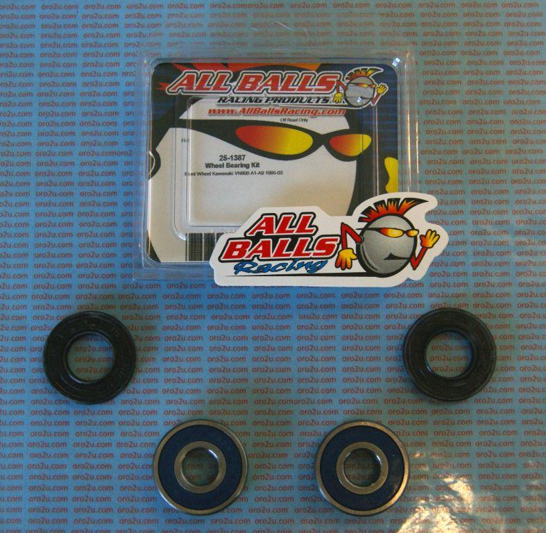 WHEEL BEARING KIT FRONT & REAR 85-20 KAW/SUZ/HON, ALLBALLS 25-1387 ROAD