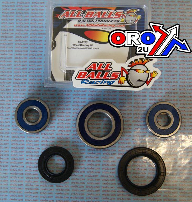 WHEEL BEARING KIT REAR 78-17 KAW KZ650/YAM FZ6R, ALLBALLS 25-1282 ROAD