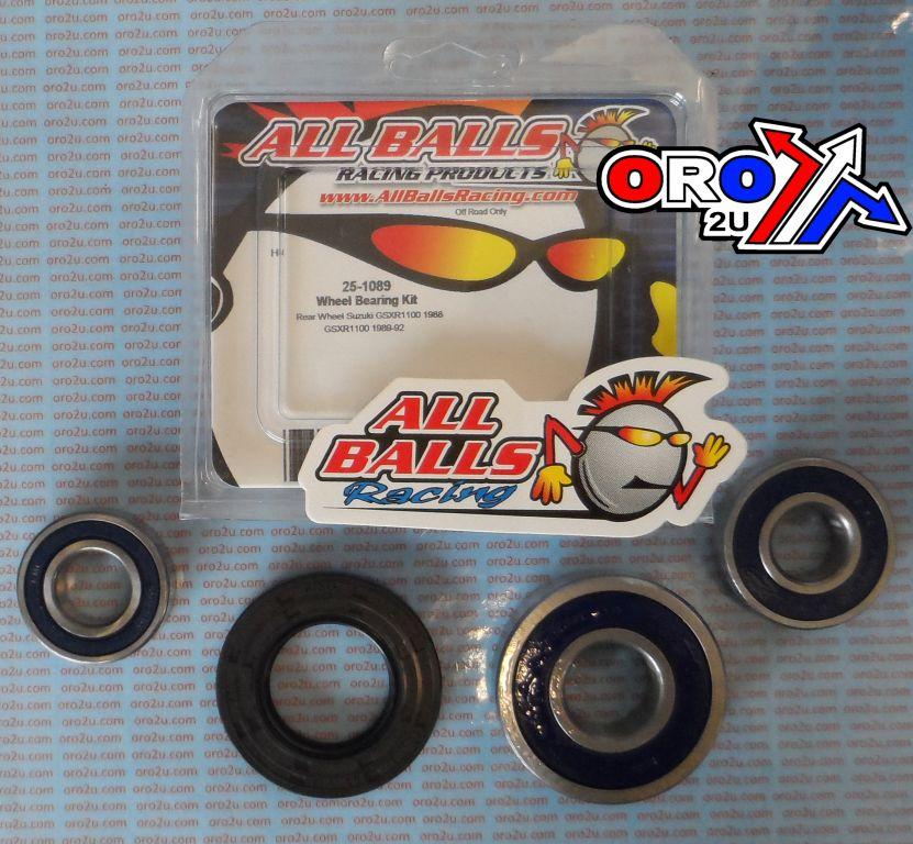 WHEEL BEARING KIT REAR 88-92 SUZ GSXR1100, ALLBALLS 25-1089 ROAD