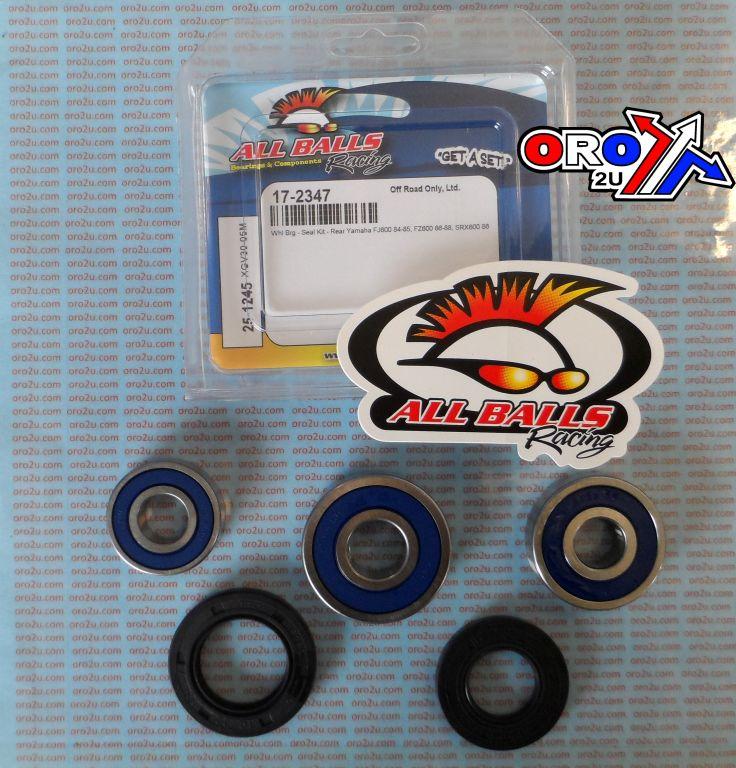 WHEEL BEARING KIT REAR 84-88 YAM FJ/FZ/SRX 600, ALLBALLS 25-1245 ROAD