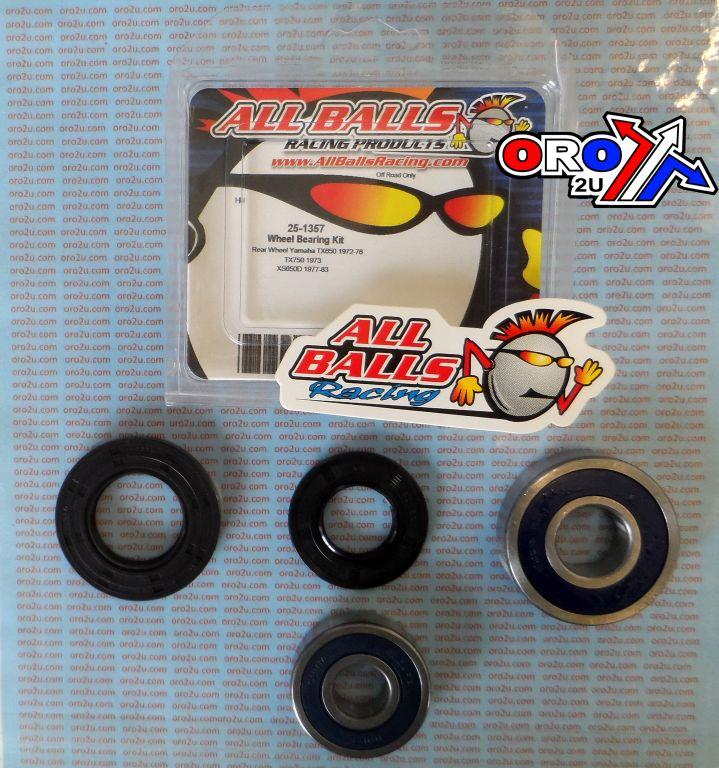 WHEEL BEARING KIT REAR 70-83 YAM TX/XS 650/750, ALLBALLS 25-1357 ROAD