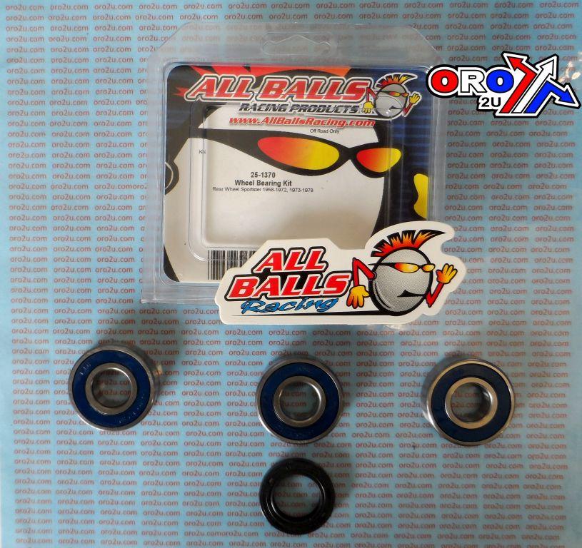 WHEEL BEARING KIT REAR 57-78 HARLEY XL 883/1000, ALLBALLS 25-1370 ROAD