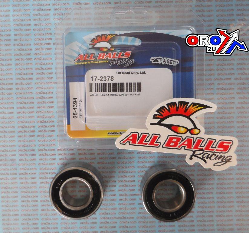 WHEEL BEARING KIT FRONT & REAR 00-07 HARLEY, ALLBALLS 25-1394 ROAD