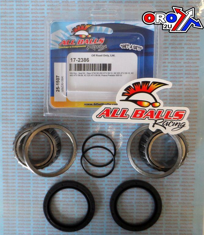 WHEEL BEARING KIT REAR 03-10 KTM/POLARIS, ALLBALLS 25-1507 ATV