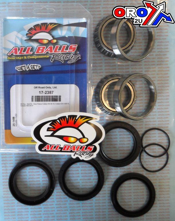 WHEEL BEARING KIT REAR 04-10 POLARIS OUTLAW/PREDATOR, ALLBALLS 25-1498 ATV