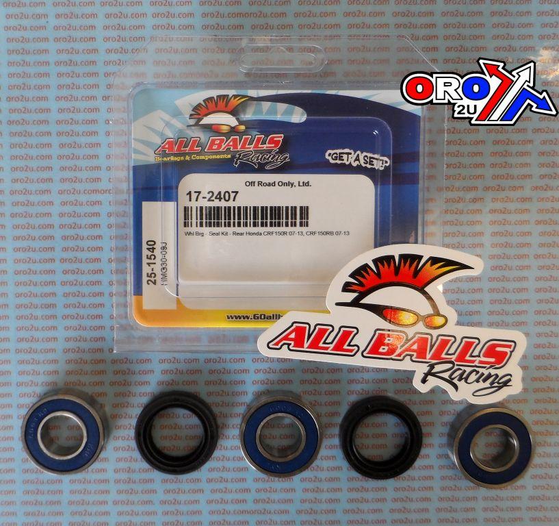 WHEEL BEARING KIT REAR 07-22 HON CRF150R, ALLBALLS 25-1540 DIRT