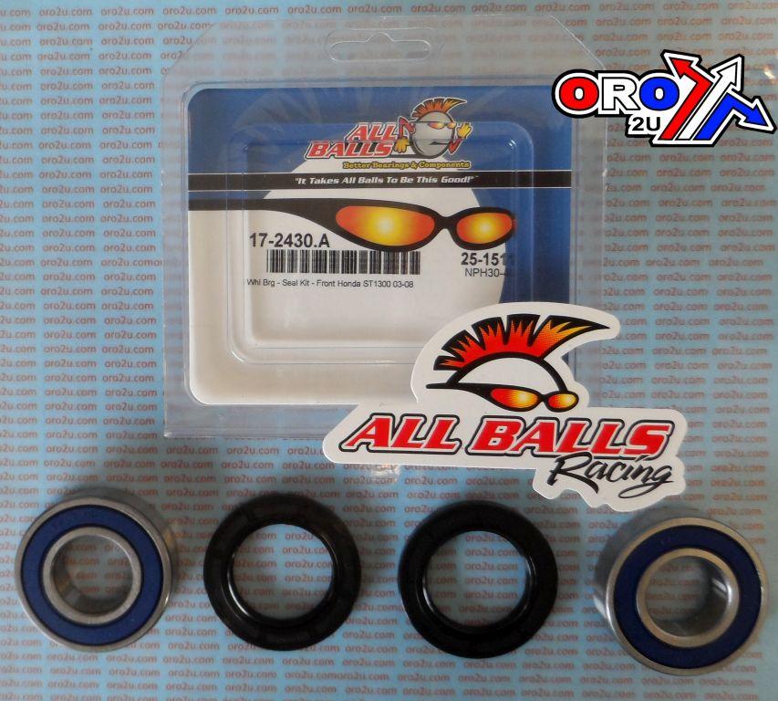 WHEEL BEARING KIT FRONT 03-18 HONDA VFR1200/ST1300, ALLBALLS 25-1511 ROAD