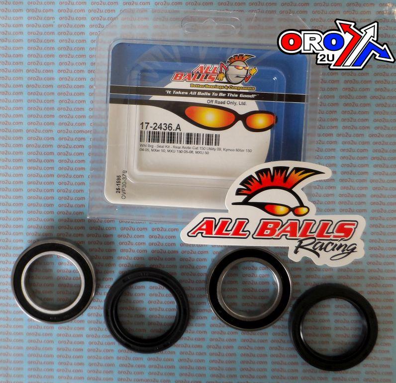 WHEEL BEARING KIT REAR 04-19 ARC-CAT UTILITY150/KYM MXER/MXU, ALLBALLS 25-1595 ATV