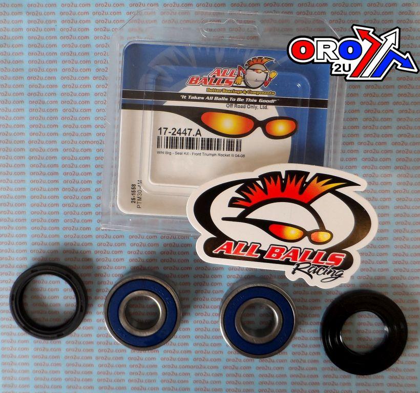 WHEEL BEARING KIT FRONT 04-16 TRIUMPH ROCKET/TIGER/T-BIRD, ALLBALLS 25-1558 ROAD