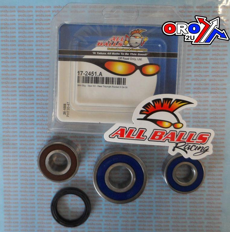 WHEEL BEARING KIT FRONT 04-16 TRIUMPH TIGER/ROCKET/T-BIRD, ALLBALLS 25-1588 ROAD