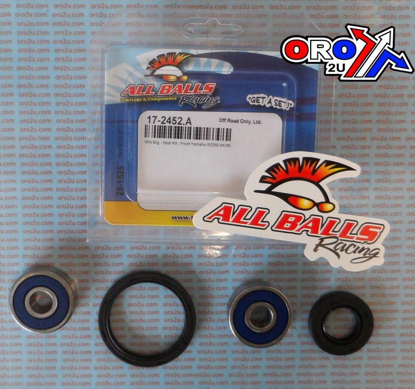 WHEEL BEARING KIT FRONT 84-90 YAMAHA FZ/FZR/RZ/TZR, ALLBALLS 25-1525 ROAD