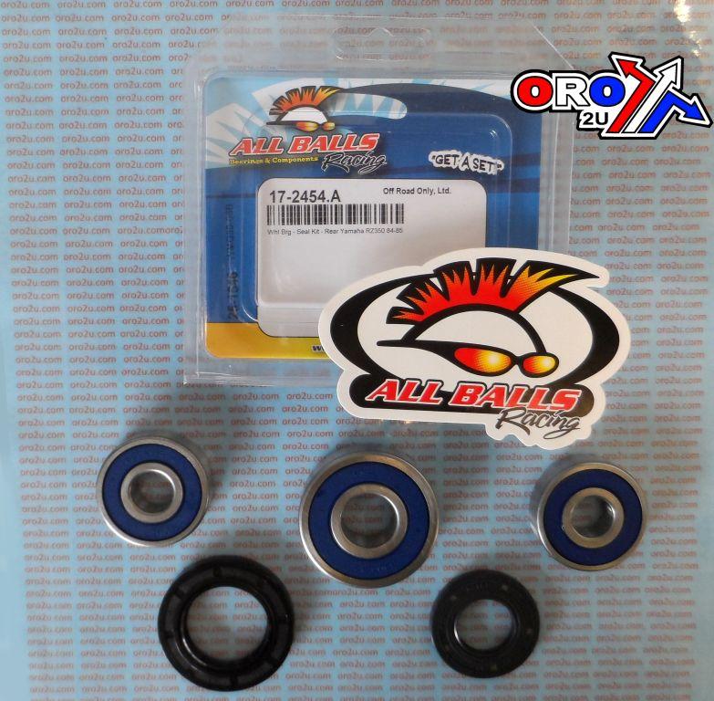 WHEEL BEARING KIT REAR 84-85 YAMAHA RZ350, ALLBALLS 25-1546 ROAD