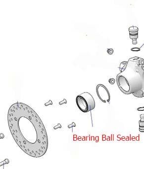 WHEEL BEARING KIT FRONT & REAR 09-22 POLARIS, ALLBALLS 25-1628 ATV