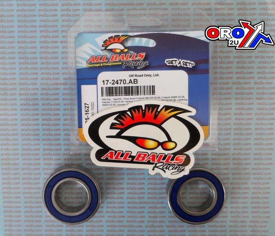 WHEEL BEARING KIT REAR 03-09 BUELL, ALLBALLS 25-1627 ROAD