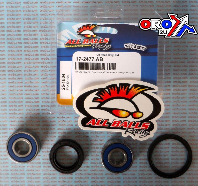 WHEEL BEARING KIT FRONT 90-03 HON XR750L AFRICA TWIN, ALLBALLS 25-1604 ROAD