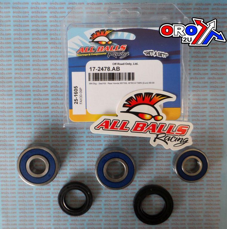 WHEEL BEARING KIT REAR 90-03 HON XR750/CAGIVA CANYON, ALLBALLS 25-1605 ROAD