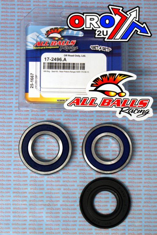 WHEEL BEARING KIT REAR 09-21 POLARIS RZR170, ALLBALLS 25-1667 ATV