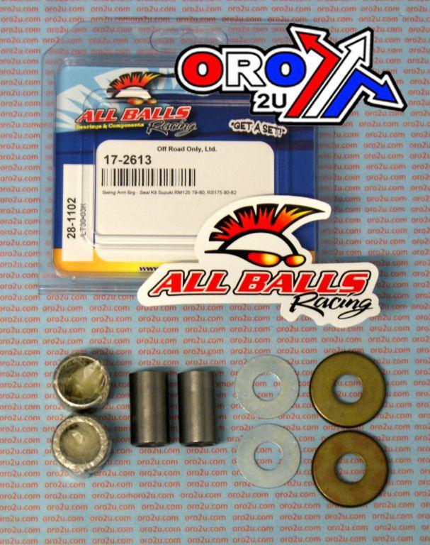 SWINGARM BEARING KIT ALLBALLS, ALLBALLS 28-1102 SUZUKI RM125 79-80 RS175 80-82
