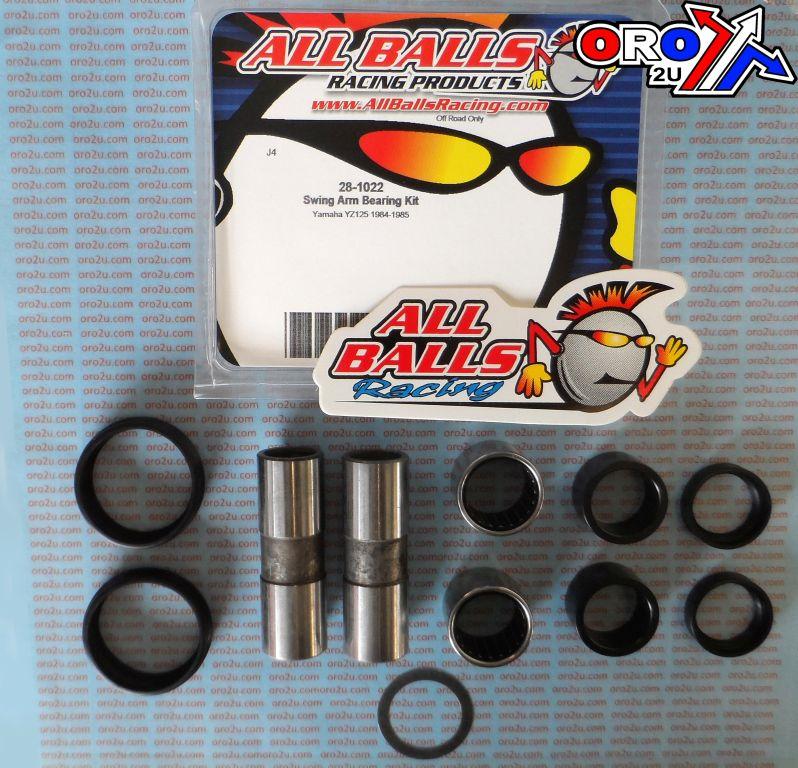 SWINGARM BEARING KIT ALLBALLS, ALLBALLS 28-1022 YAMAHA YZ125 83-85