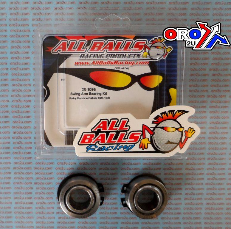 SWINGARM BEARING KIT ALLBALLS, ALLBALLS 28-1095 HARLEY SOFTAIL 84-99