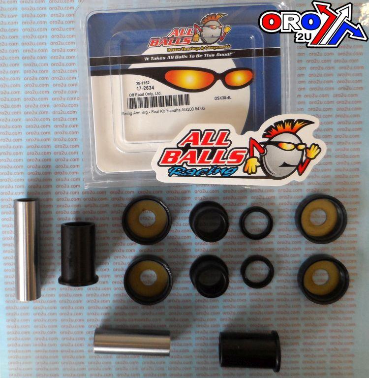 SWINGARM BEARING KIT ALLBALLS, ALLBALLS 28-1162 YAMAHA AG200 84-06