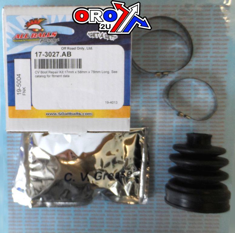 CV BOOT KIT HONDA/KAW IN.BO, ALLBALLS 19-5004 SIZE 17x58x78