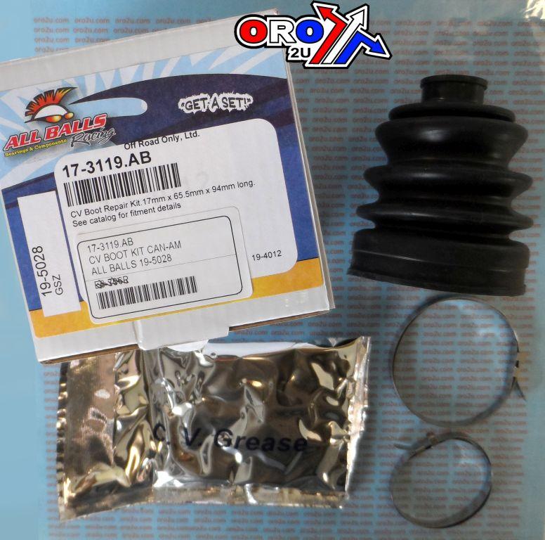 CV BOOT KIT CAN-AM, ALLBALLS 19-5028 17x65.5x94
