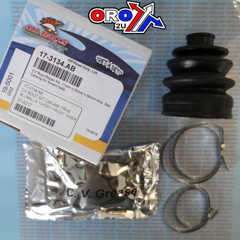 CV BOOT KIT CAN-AM FR-IN, ALLBALLS 19-5001 FRONT INNER