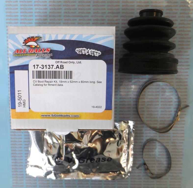 CV BOOT KIT HON/YAM/SUZ, ALLBALLS 19-5011 REAR INNER