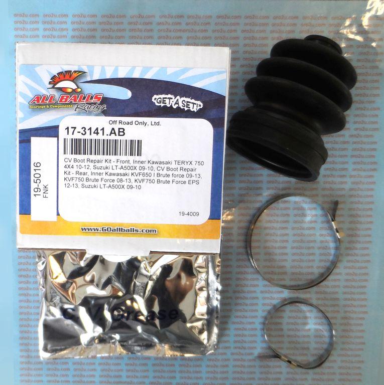 CV BOOT KIT KAWASAKI ATV, ALLBALLS 19-5016 FRONT INNER