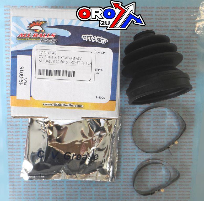 CV BOOT KIT KAW/YAM ATV, ALLBALLS 19-5018 FRONT OUTER