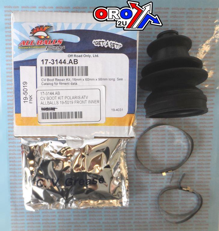 CV BOOT KIT POLARIS ATV FR.IN, ALLBALLS 19-5019 SIZE 16x60x98