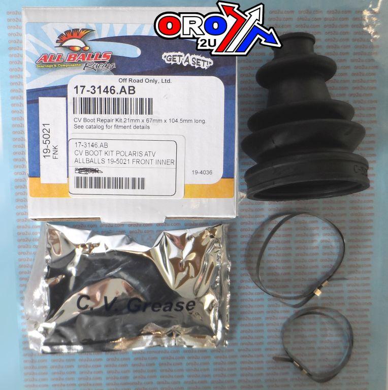 CV BOOT KIT POLARIS ATV, ALLBALLS 19-5021 FRONT INNER