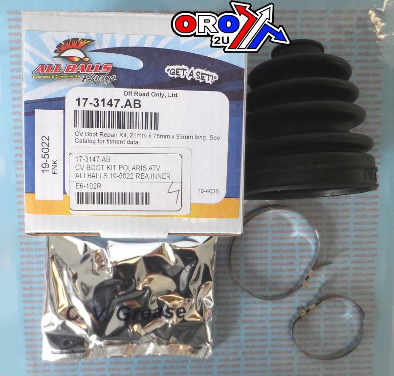 CV BOOT KIT POLARIS ATV, ALLBALLS 19-5022 REA INNER