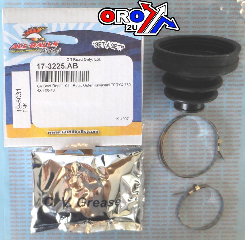 CV BOOT KIT KAWASAKI ATV, ALLBALLS 19-5031 REAR OUTER