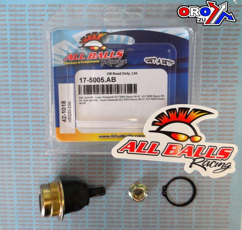 UPPER, LOWER BALL JOINT KIT, ALLBALLS 42-1018 KAWASAKI KLF