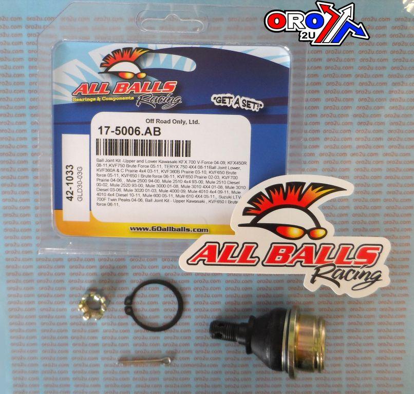 UPPER, LOWER BALL JOINT KIT, ALLBALLS 42-1033 HONDA TRX