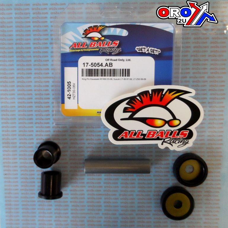 KING PIN SET KAW SUZ LT80 KFX, ALLBALLS 42-1005 LT-Z50