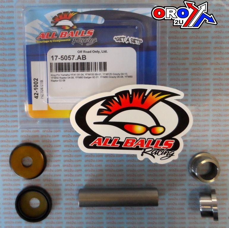 KING PIN SET YAMAHA YFM, ALLBALLS 42-1002 YFA1