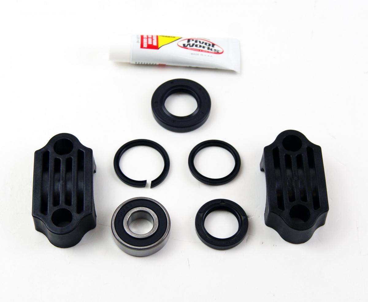 LOWER STEERING BEARING KIT, PIVOT WORKS PWSSK-Y09-000, Yamaha YFM350 Grizzly IRS 10-11, YFM350FGW Grizzly 4WD 10-14, YFM350GW Grizzly 2WD 10-11, YFM400 Big