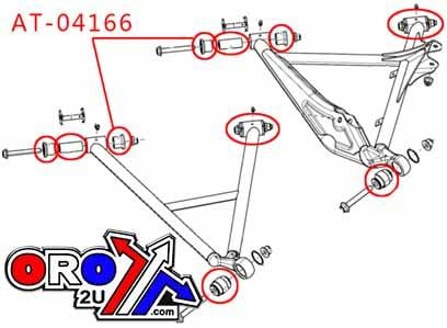 REAR SUSPENSION REPAIR KIT, BRONCO AT-04166 Can-Am