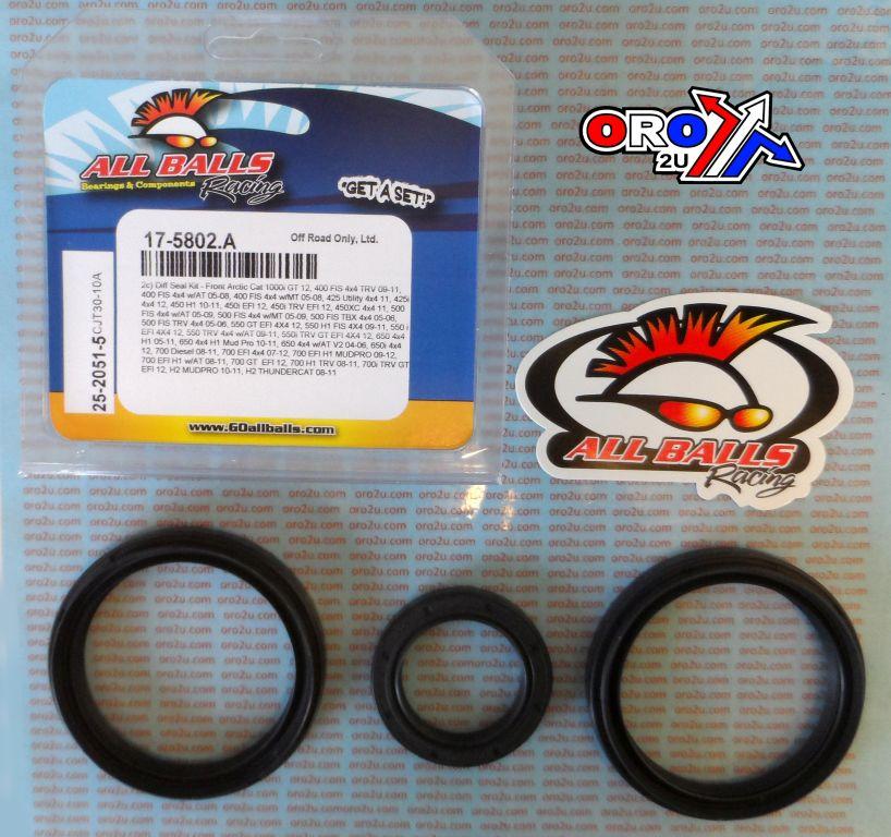 DIFFERENTIAL SEAL KIT A-CAT, ALLBALLS 25-2051-5 Arctic Cat