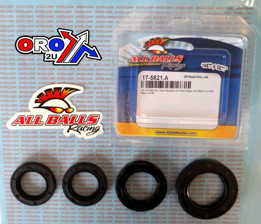 DIFFERENTIAL SEAL KIT KLF300, ALLBALLS 25-2020-5 REAR KAW