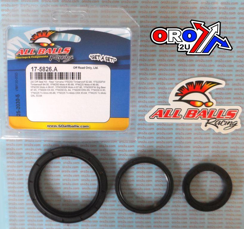 DIFFERENTIAL SEAL KIT YFM, ALLBALLS 25-2030-5 YAMAHA ATV